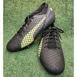 Puma Mens Size 11 Future 18.3 FG AG Soccer Cleats Black Yellow Futbol